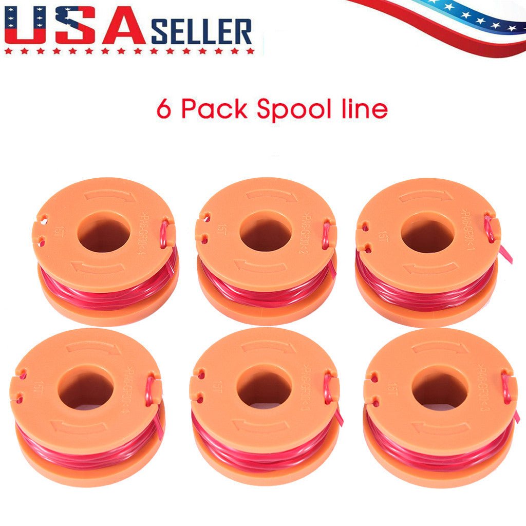 For WO-RX WA0010 Replacement Spool Line for Grass Trimmer Edger 6PCS - InspiredGrabs.com