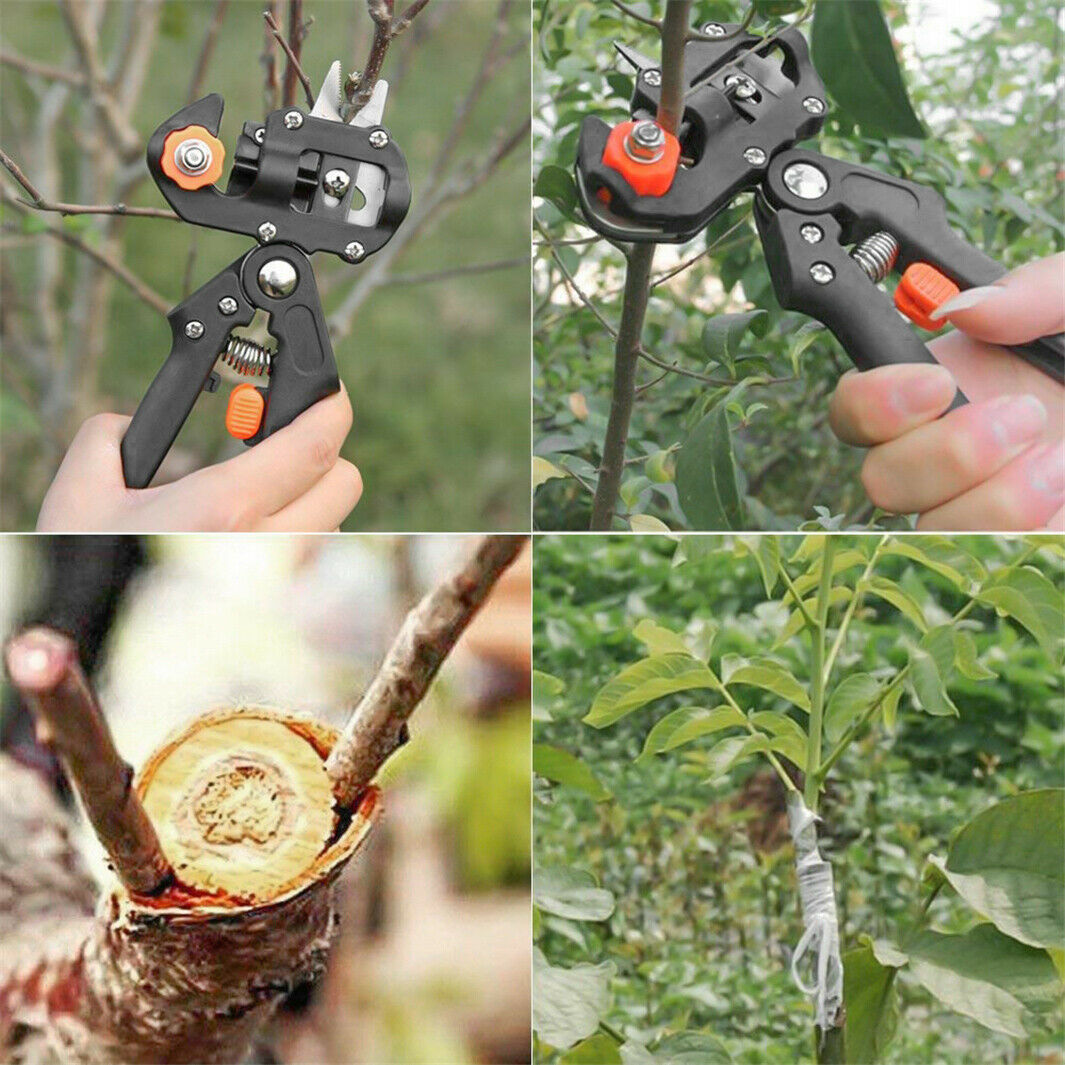 Garden Grafting Pruner Set Farming Fruit Tree Pruning Shears Scissors Vaccination Plant Tree Cutting Machine Tape - InspiredGrabs.com