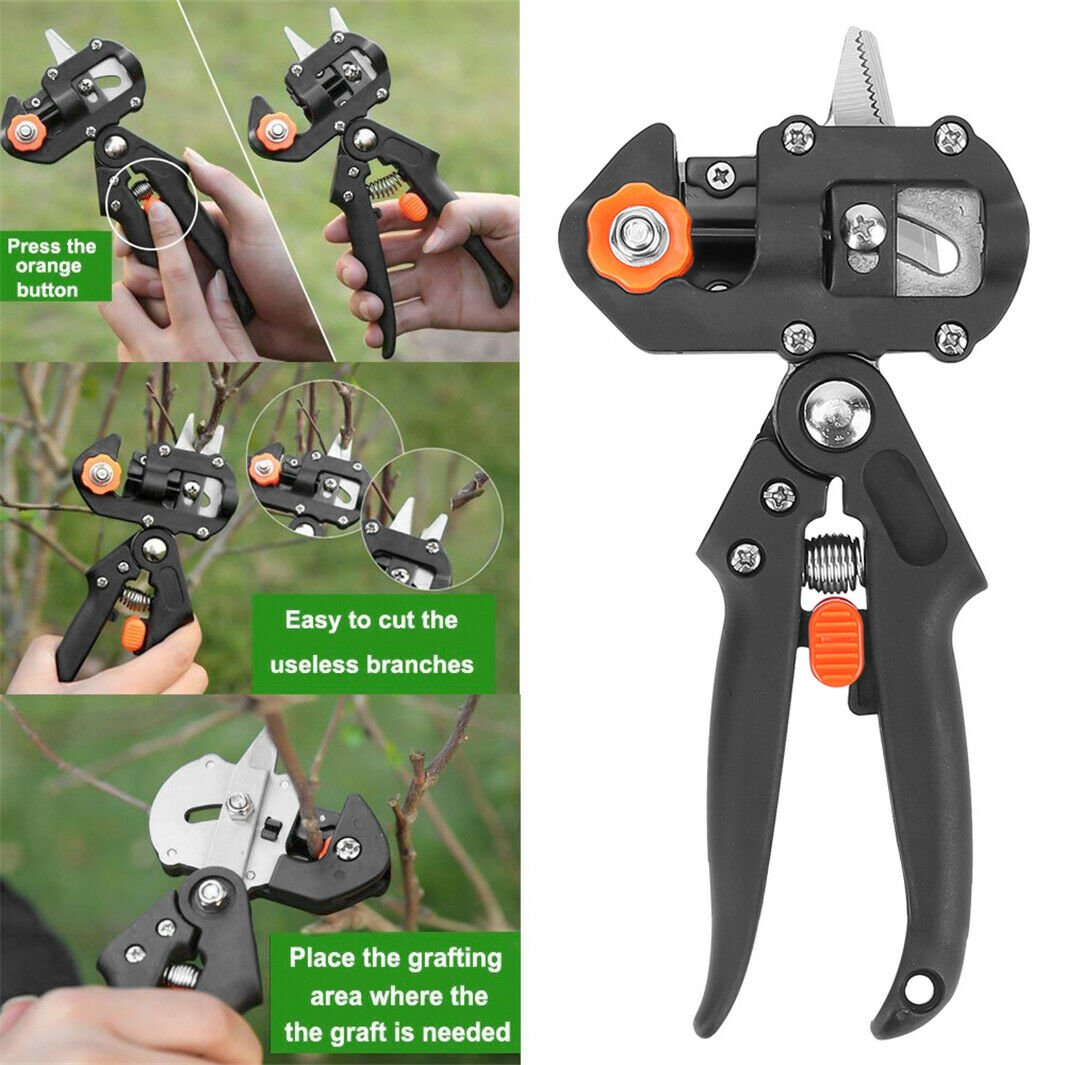 Garden Grafting Pruner Set Farming Fruit Tree Pruning Shears Scissors Vaccination Plant Tree Cutting Machine Tape - InspiredGrabs.com