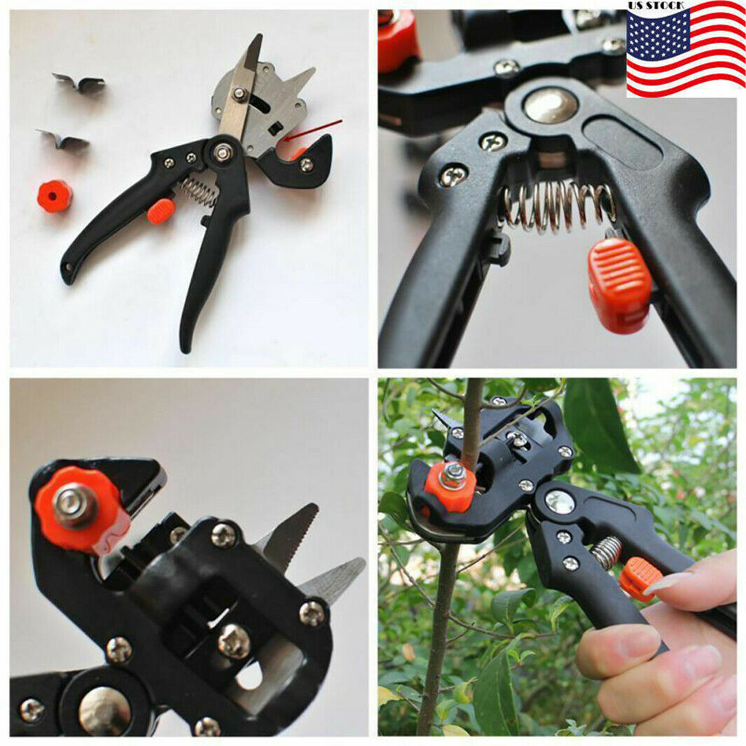 Garden Grafting Pruner Set Farming Fruit Tree Pruning Shears Scissors Vaccination Plant Tree Cutting Machine Tape - InspiredGrabs.com