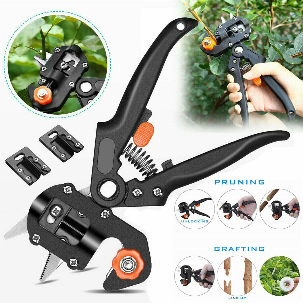 Garden Grafting Pruner Set Farming Fruit Tree Pruning Shears Scissors Vaccination Plant Tree Cutting Machine Tape - InspiredGrabs.com