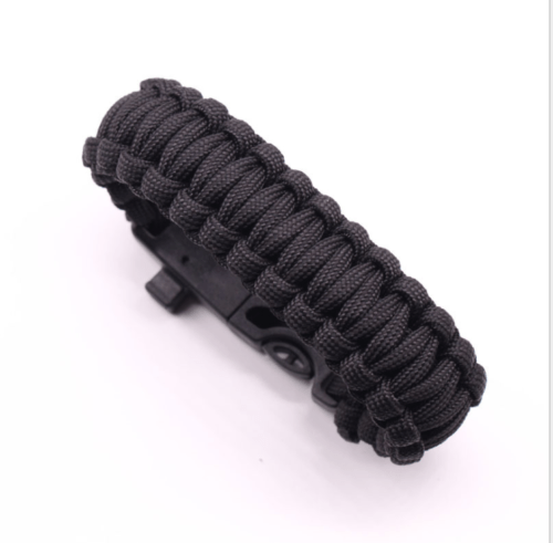 Emergency Paracord Bracelets, Survival Bracelet with Embedded Compass Whistle Survival Fire Starter Scraper Accessories, Suitable for Hiking, Camping, Fishing and Hunting - InspiredGrabs.com