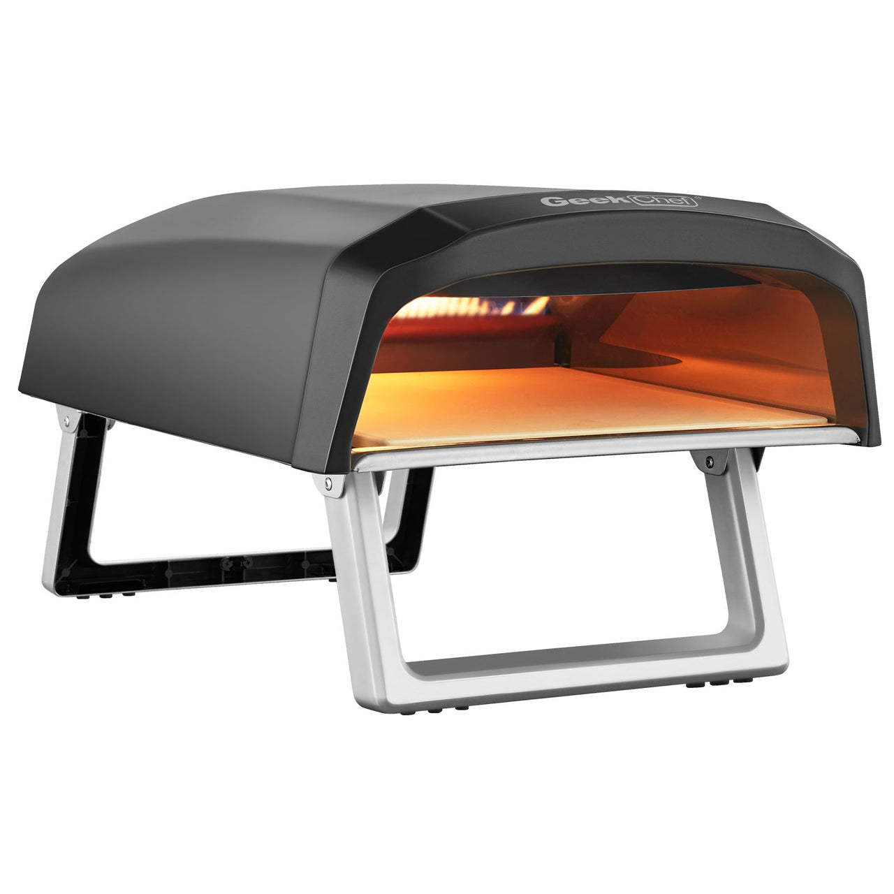 Geek Chef Gas Pizza Oven, Pizza Ovens for Outside Propane, Outdoor Ovens with 13 Inch Pizza Stone, Portable Gas Pizza Oven with Foldable Legs, Pizza Oven for Patio Garden - InspiredGrabs.com