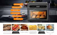 Thumbnail for Geek Chef Steam Air Fryer Toast Oven Combo, 26-QT Steam Convection Oven Countertop, 50 Cooking Presets, with 6 Slice Toast, 12-In Pizza, Black Stainless Steel - InspiredGrabs.com