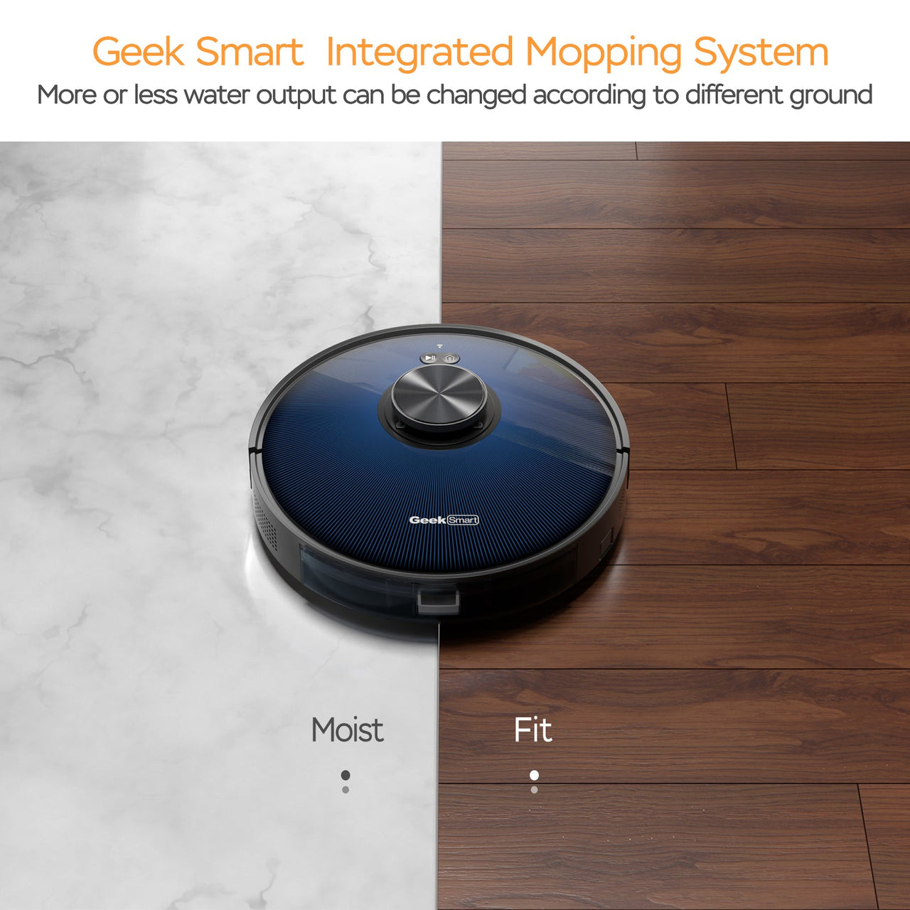 Geek Smart L7 Robot Vacuum Cleaner and Mop, LDS Navigation, Wi-Fi Connected APP, Selective Room Cleaning, MAX 2700 PA Suction, Ideal for Pets and Larger Home - InspiredGrabs.com