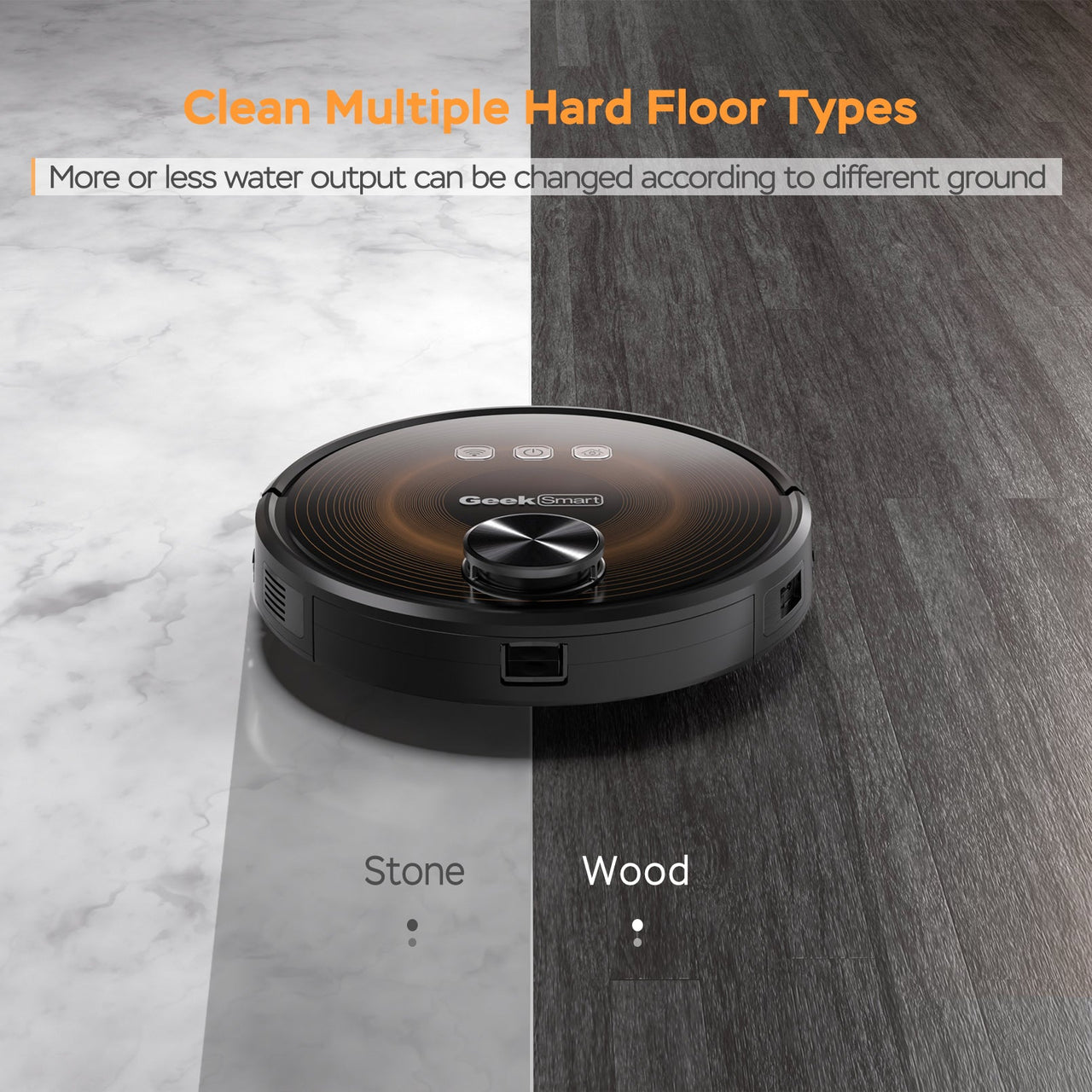 Geek Smart L8 Robot Vacuum Cleaner and Mop, LDS Navigation, Wi-Fi Connected APP, Selective Room Cleaning, MAX 2700 PA Suction, Ideal for Pets and Larger Home - InspiredGrabs.com