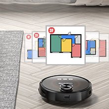 Geek Smart L8 Robot Vacuum Cleaner and Mop, LDS Navigation, Wi-Fi Connected APP, Selective Room Cleaning, MAX 2700 PA Suction, Ideal for Pets and Larger Home - InspiredGrabs.com