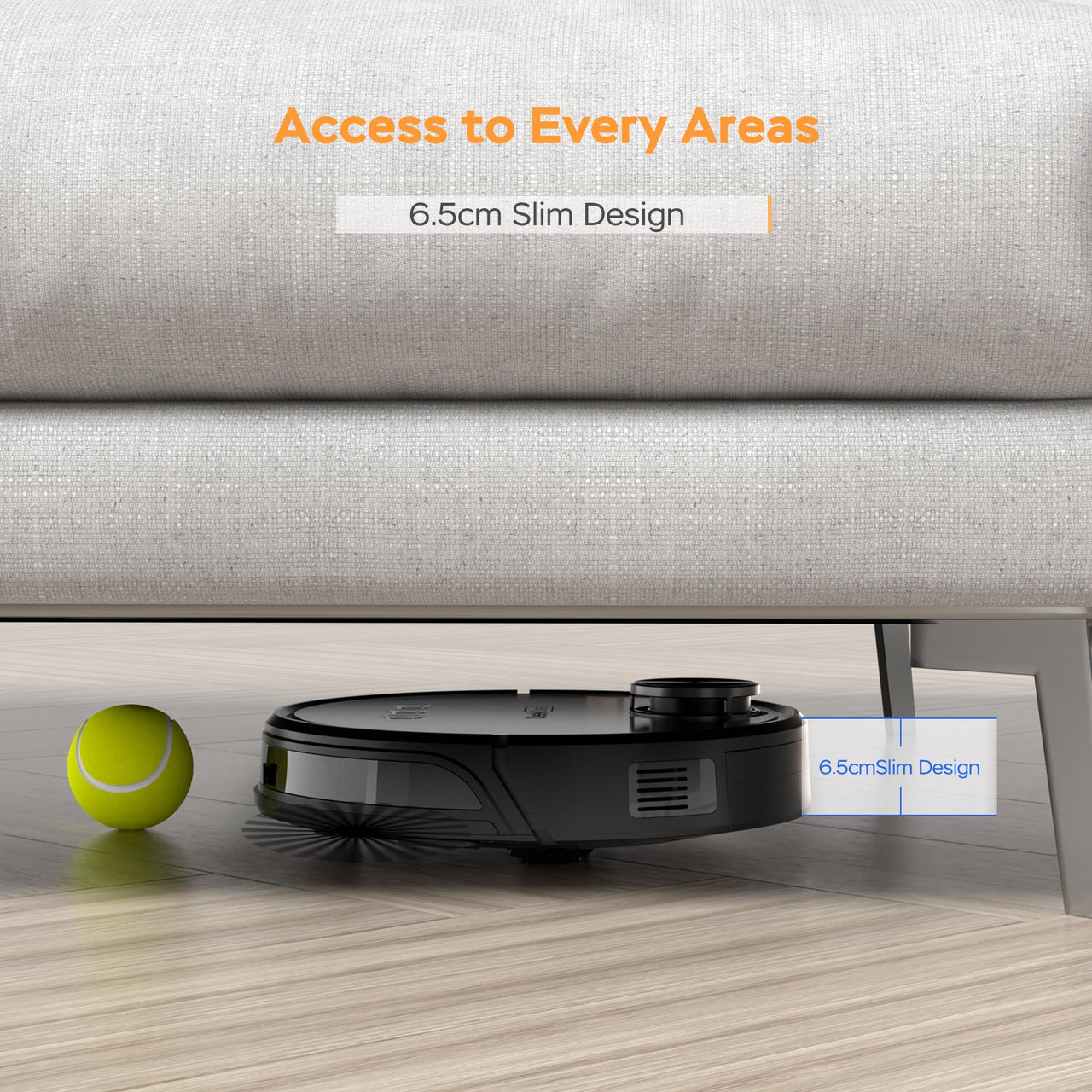 Geek Smart L8 Robot Vacuum Cleaner and Mop, LDS Navigation, Wi-Fi Connected APP, Selective Room Cleaning, MAX 2700 PA Suction, Ideal for Pets and Larger Home - InspiredGrabs.com