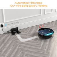 Thumbnail for Geek Smart Robot Vacuum Cleaner G6 Plus, Ultra-Thin, 1800Pa Strong Suction, Automatic Self-Charging, Wi-Fi Connectivity, App Control, Custom Cleaning, Great for Hard Floors to Carpets - InspiredGrabs.com