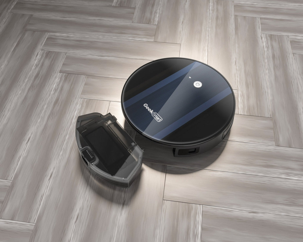 Geek Smart Robot Vacuum Cleaner G6 Plus, Ultra-Thin, 1800Pa Strong Suction, Automatic Self-Charging, Wi-Fi Connectivity, App Control, Custom Cleaning, Great for Hard Floors to Carpets - InspiredGrabs.com