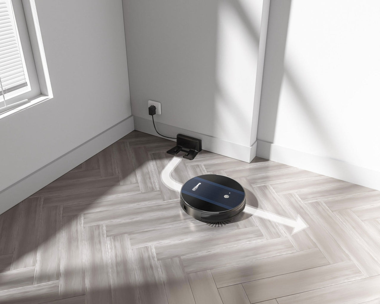 Geek Smart Robot Vacuum Cleaner G6 Plus, Ultra-Thin, 1800Pa Strong Suction, Automatic Self-Charging, Wi-Fi Connectivity, App Control, Custom Cleaning, Great for Hard Floors to Carpets - InspiredGrabs.com