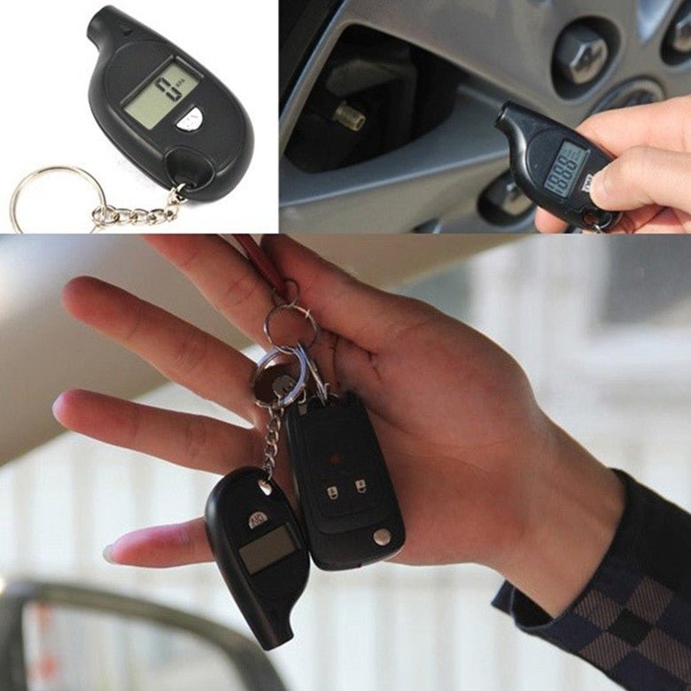 Get accurate tire pressure readings with the Measure Car Mini Tire Pressure Gauge. - InspiredGrabs.com