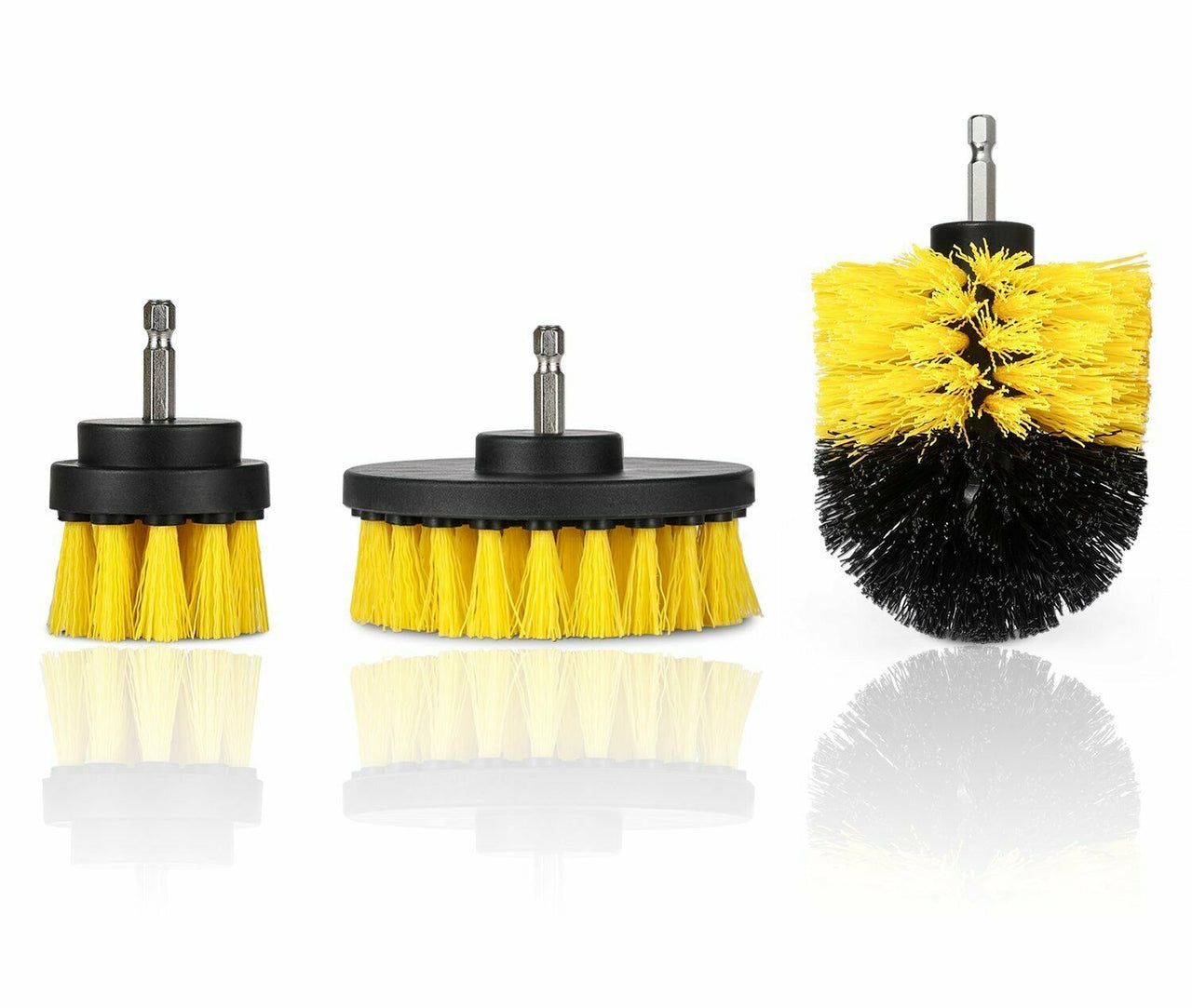 Drill Brush Set Power Scrubber Brushes for Car Wash Cleaning Carpet Tile Grout - InspiredGrabs.com