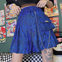 Thumbnail for Get wild with our zebra print pleated skirt. - InspiredGrabs.com