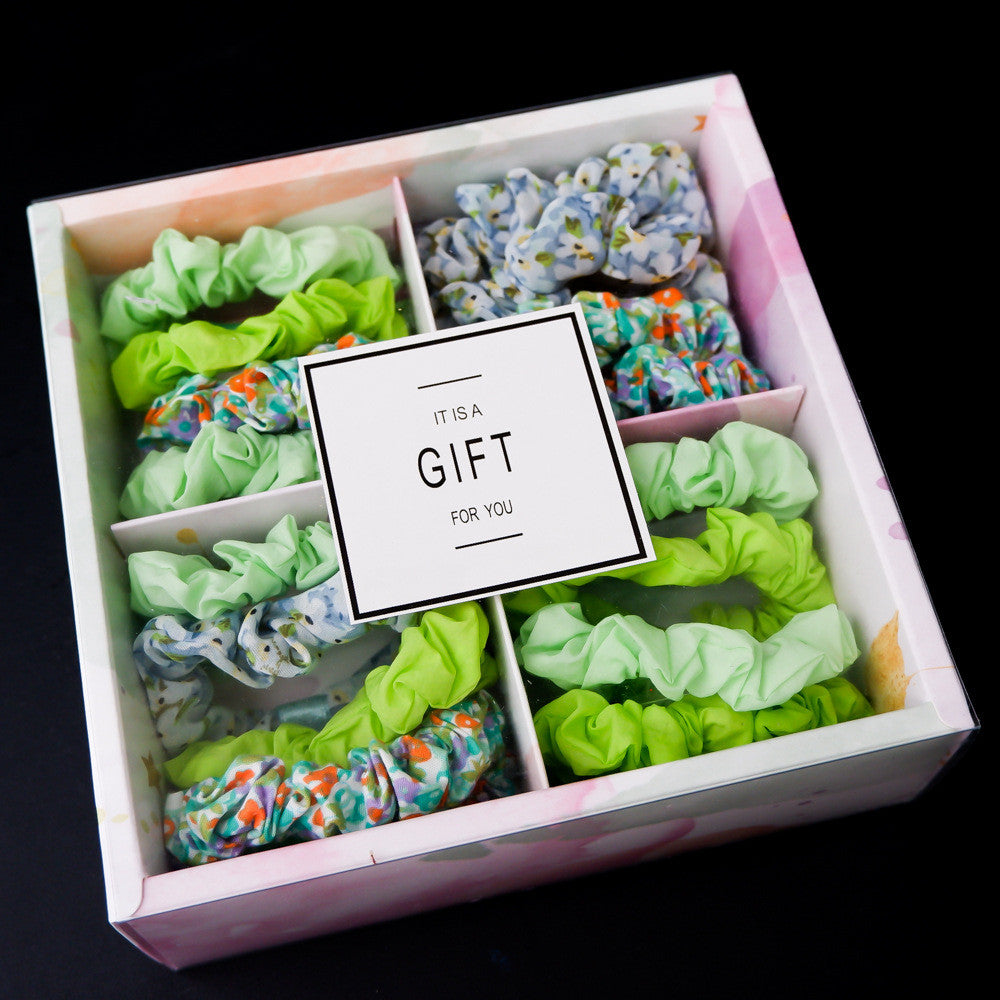 Girls' Popular Large Intestine Hair Rope Hair Tie Gift Box - InspiredGrabs.com