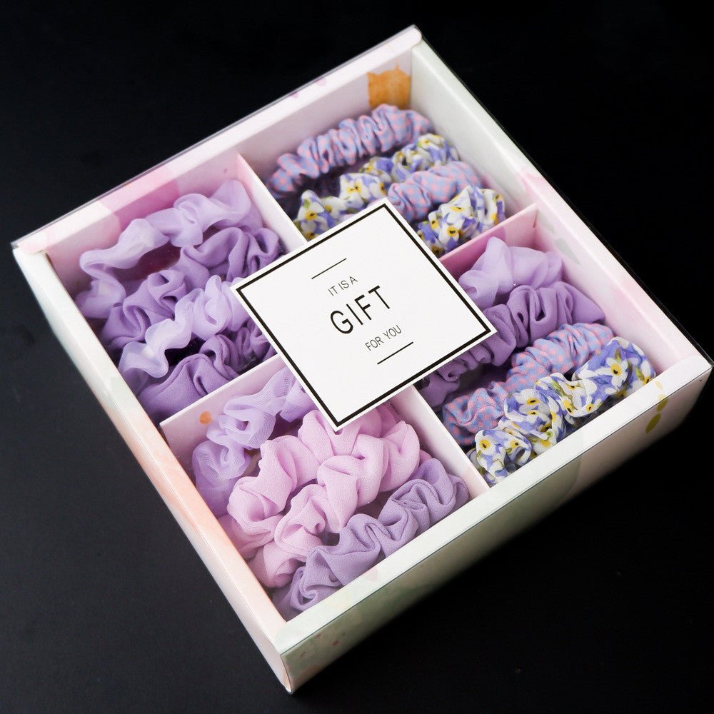 Girls' Popular Large Intestine Hair Rope Hair Tie Gift Box - InspiredGrabs.com