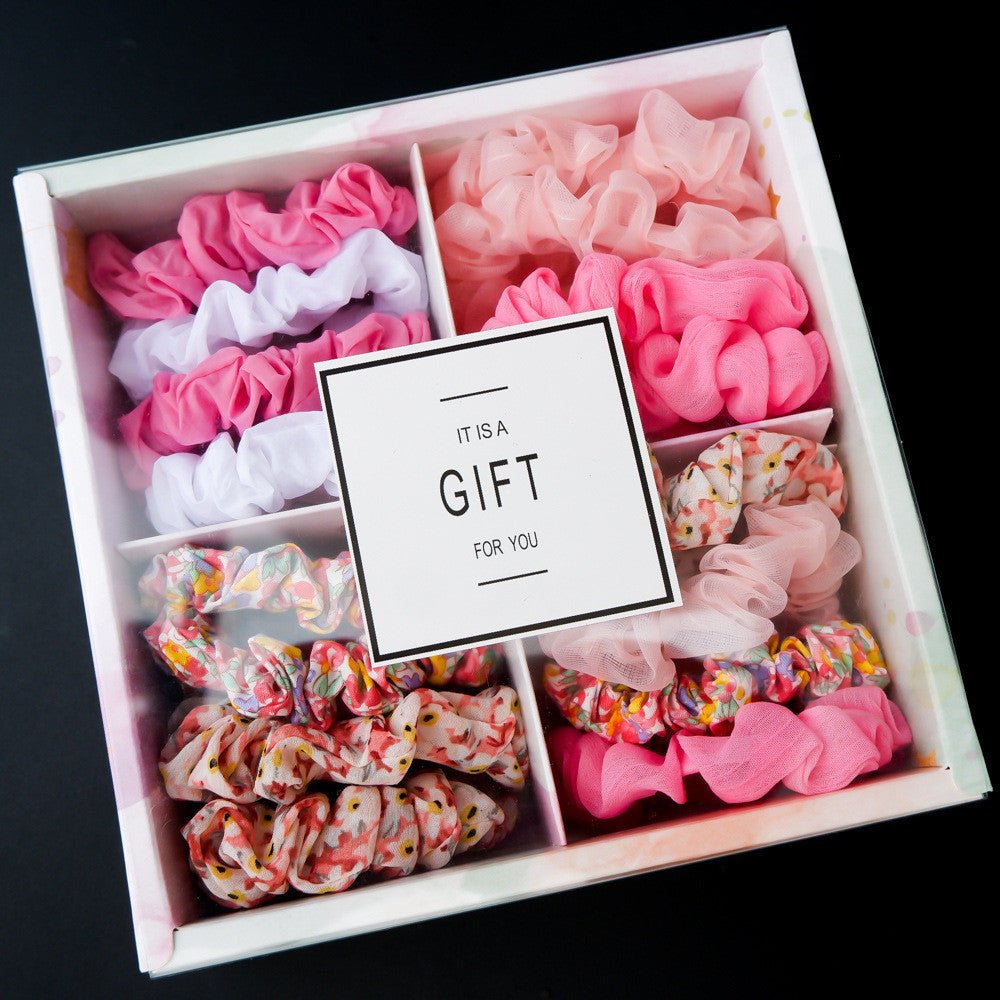 Girls' Popular Large Intestine Hair Rope Hair Tie Gift Box - InspiredGrabs.com