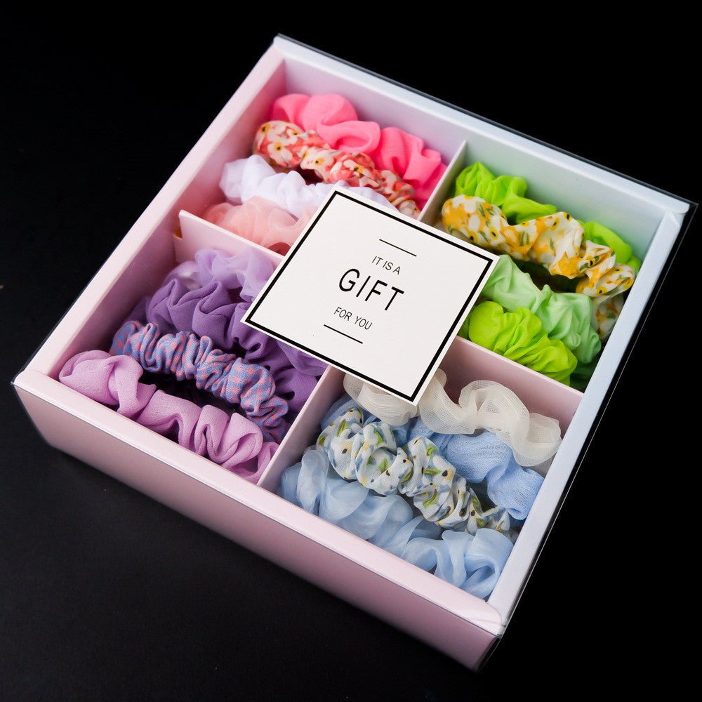 Girls' Popular Large Intestine Hair Rope Hair Tie Gift Box - InspiredGrabs.com