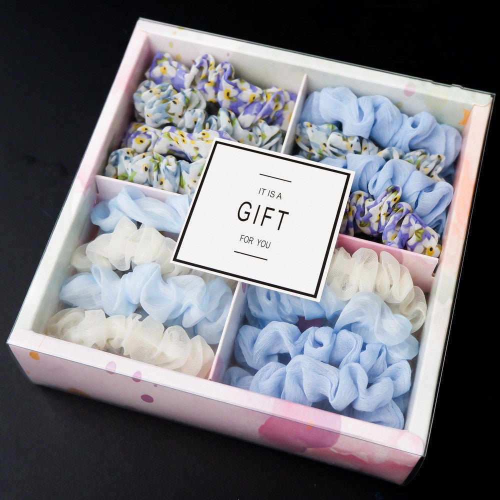 Girls' Popular Large Intestine Hair Rope Hair Tie Gift Box - InspiredGrabs.com