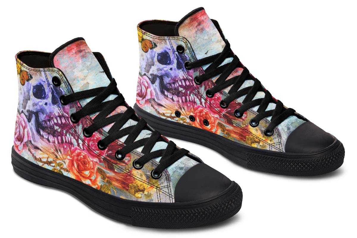 Graphic Print Couples' High-Top Sneakers - InspiredGrabs.com