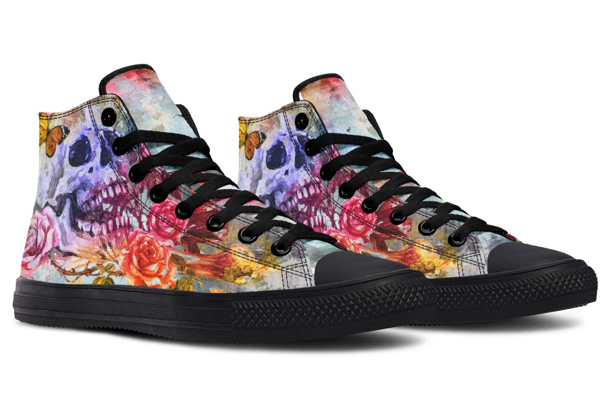 Graphic Print Couples' High-Top Sneakers - InspiredGrabs.com