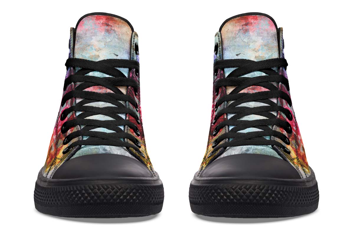 Graphic Print Couples' High-Top Sneakers - InspiredGrabs.com