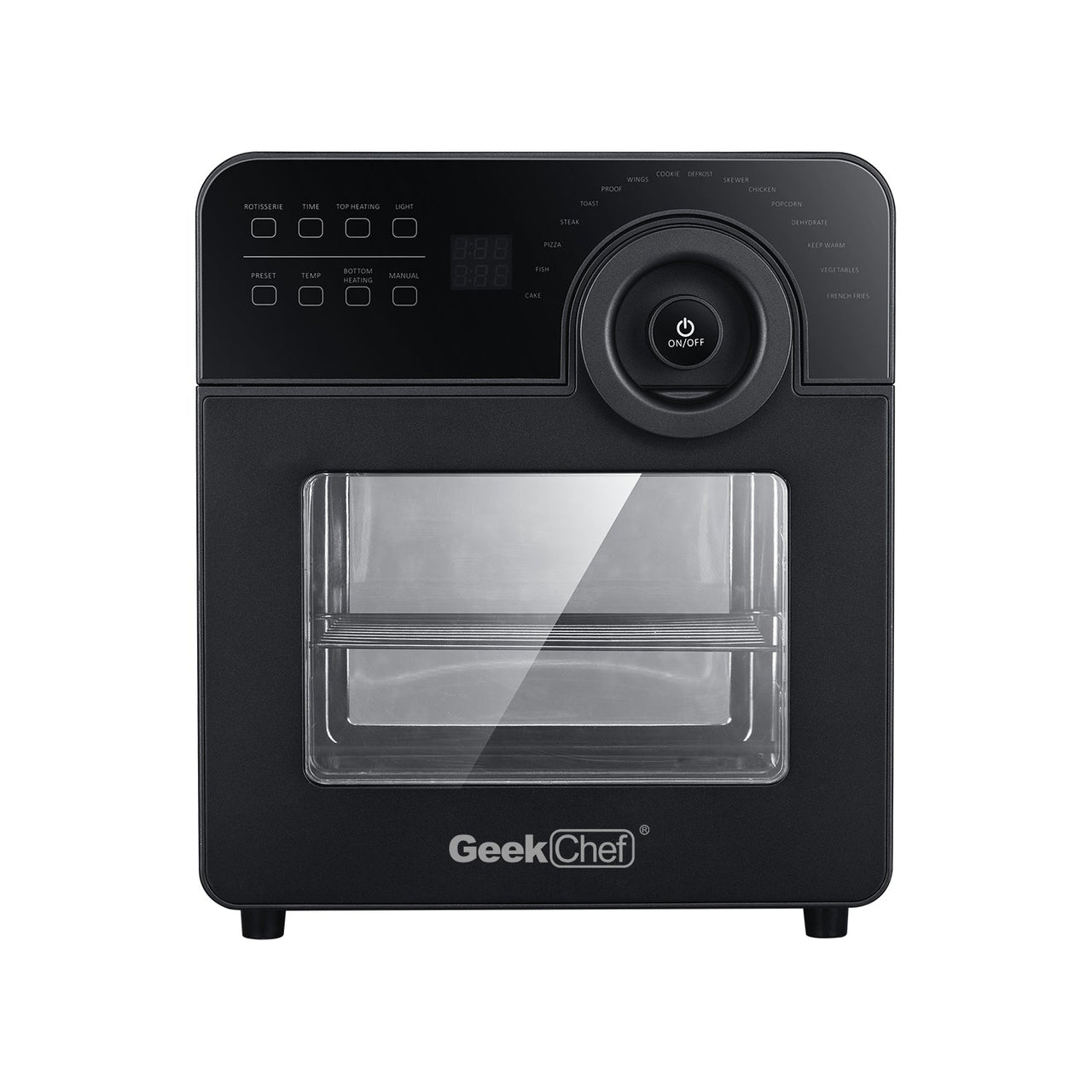 GRILL Reinigung Geek Chef Air Fryer Oven Toaster 4-Slice Toaster Convection Airfryer Countertop Oven, Roast, Reheat,Fry Oil-Free, 4 Accessories & Recipes Included 14.7 Quart - InspiredGrabs.com