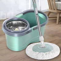 Thumbnail for Hand-free Double Drive 360 Degree Rotation Squeeze Floor Cleaning Rotating Mops Bucket - InspiredGrabs.com