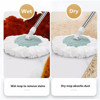 Thumbnail for Hand-free Double Drive 360 Degree Rotation Squeeze Floor Cleaning Rotating Mops Bucket - InspiredGrabs.com