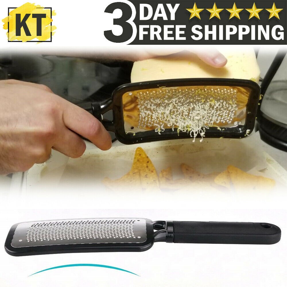 Handheld Cheese Grater Lemon Zester Ginger Fine Shredder Scraper Rasp File Tool - InspiredGrabs.com