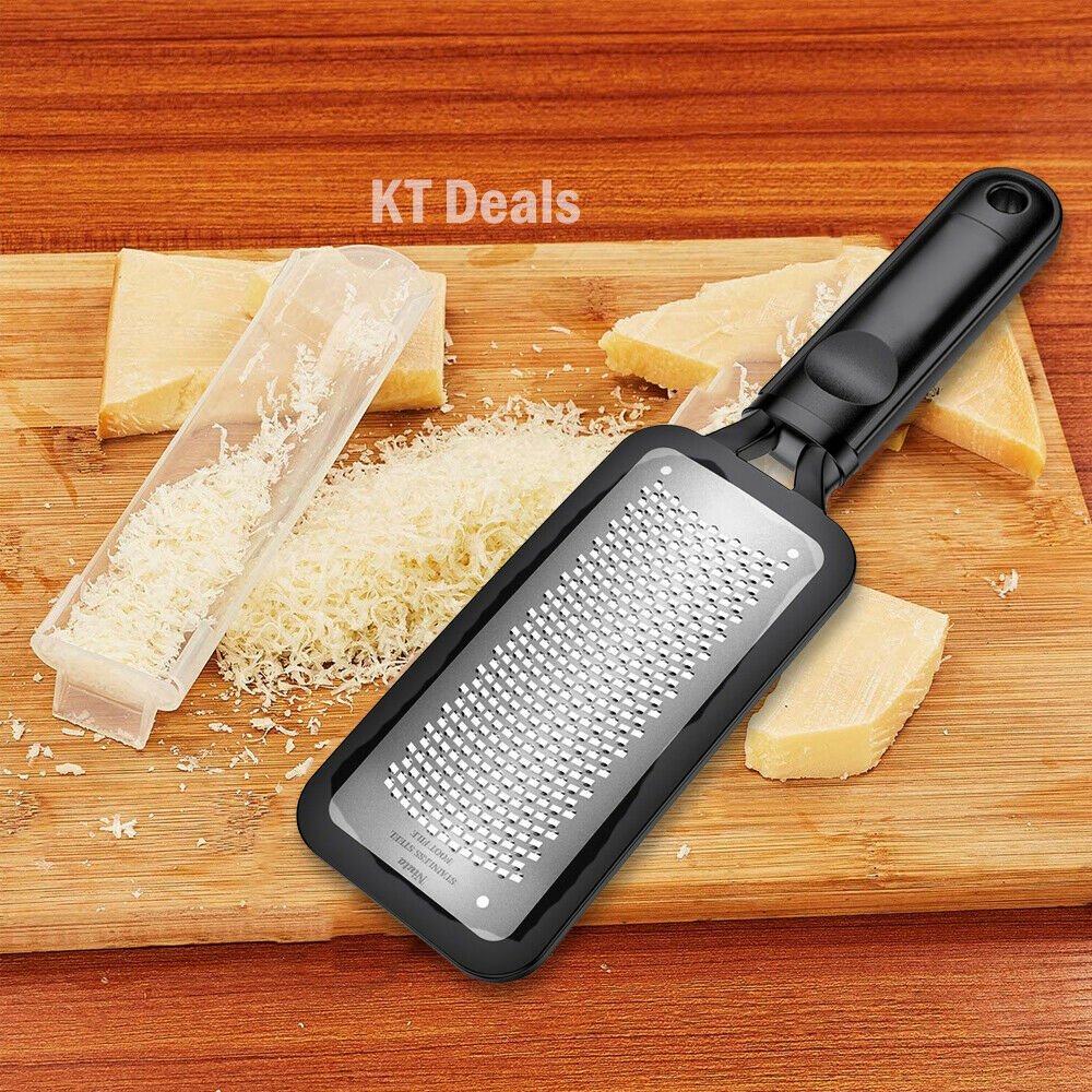 Handheld Cheese Grater Lemon Zester Ginger Fine Shredder Scraper Rasp File Tool - InspiredGrabs.com