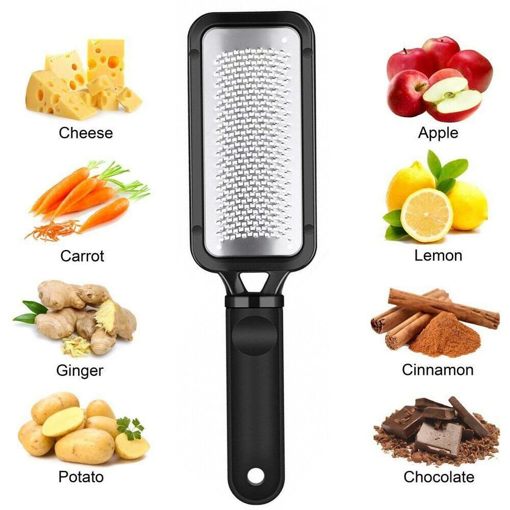 Handheld Cheese Grater Lemon Zester Ginger Fine Shredder Scraper Rasp File Tool - InspiredGrabs.com