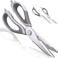 Thumbnail for Heavy Duty Kitchen Scissors Kitchen Shears Come Apart Multi-function Stainless Steel Utility Food Cooking Scissors with Non-slip Handle - InspiredGrabs.com