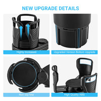 Thumbnail for High-quality Car Drinking Bottle Holder 360 Degrees Rotatable Water Cup Holder Sunglasses Phone Organizer Storage Car Interior Accessories - InspiredGrabs.com