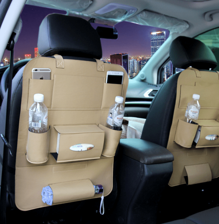 High-Quality Leather Car Seat Organizers - InspiredGrabs.com