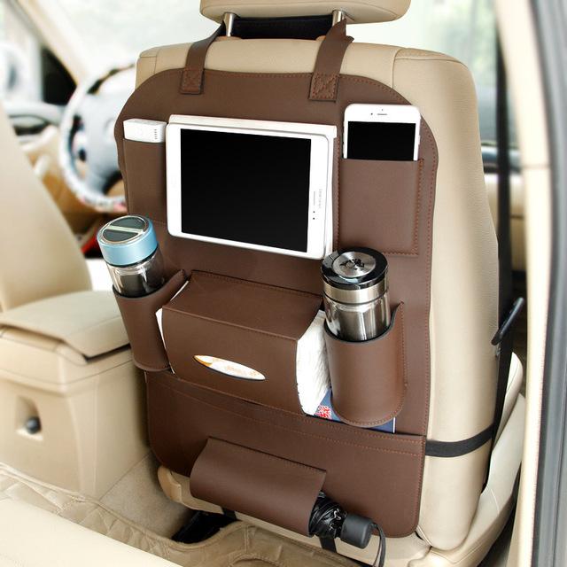 High-Quality Leather Car Seat Organizers - InspiredGrabs.com