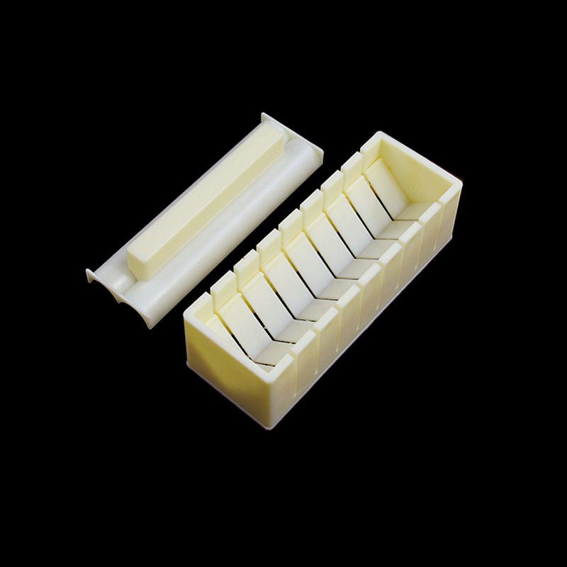 High-quality Plastic Manual Sushi Making Tool Kit with 5 Sushi Roll Molds - InspiredGrabs.com