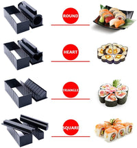 Thumbnail for High-quality Plastic Manual Sushi Making Tool Kit with 5 Sushi Roll Molds - InspiredGrabs.com