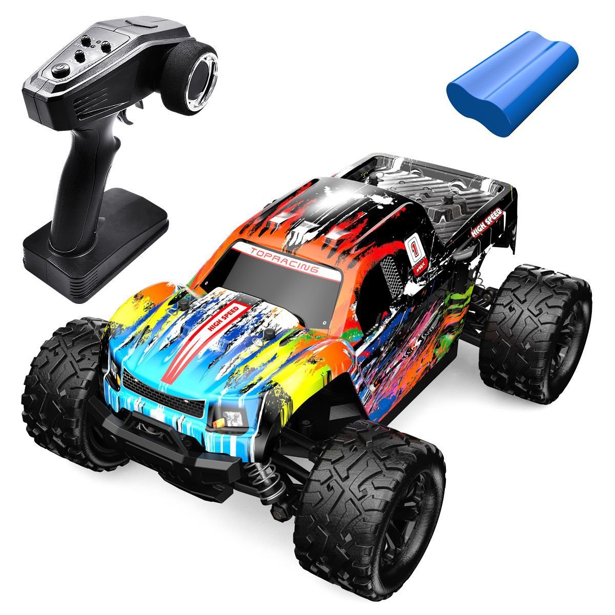 High-speed Remote Control Car 4WD Bigfoot Off-road Vehicle - InspiredGrabs.com