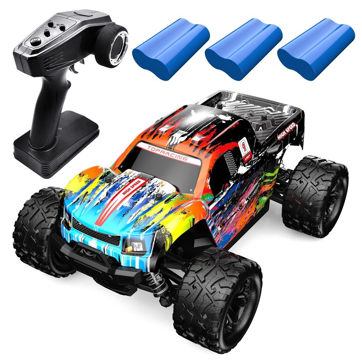 High-speed Remote Control Car 4WD Bigfoot Off-road Vehicle - InspiredGrabs.com