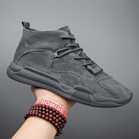 Thumbnail for High-top Casual Shoes Men's Autumn and Winter New Wild Retro - InspiredGrabs.com