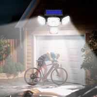 Thumbnail for 144 LED Solar Power PIR Motion Sensor Light 4-Head Outdoor Security Waterproof - InspiredGrabs.com