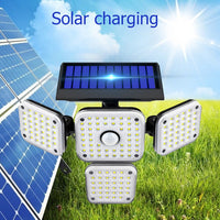 Thumbnail for 144 LED Solar Power PIR Motion Sensor Light 4-Head Outdoor Security Waterproof - InspiredGrabs.com