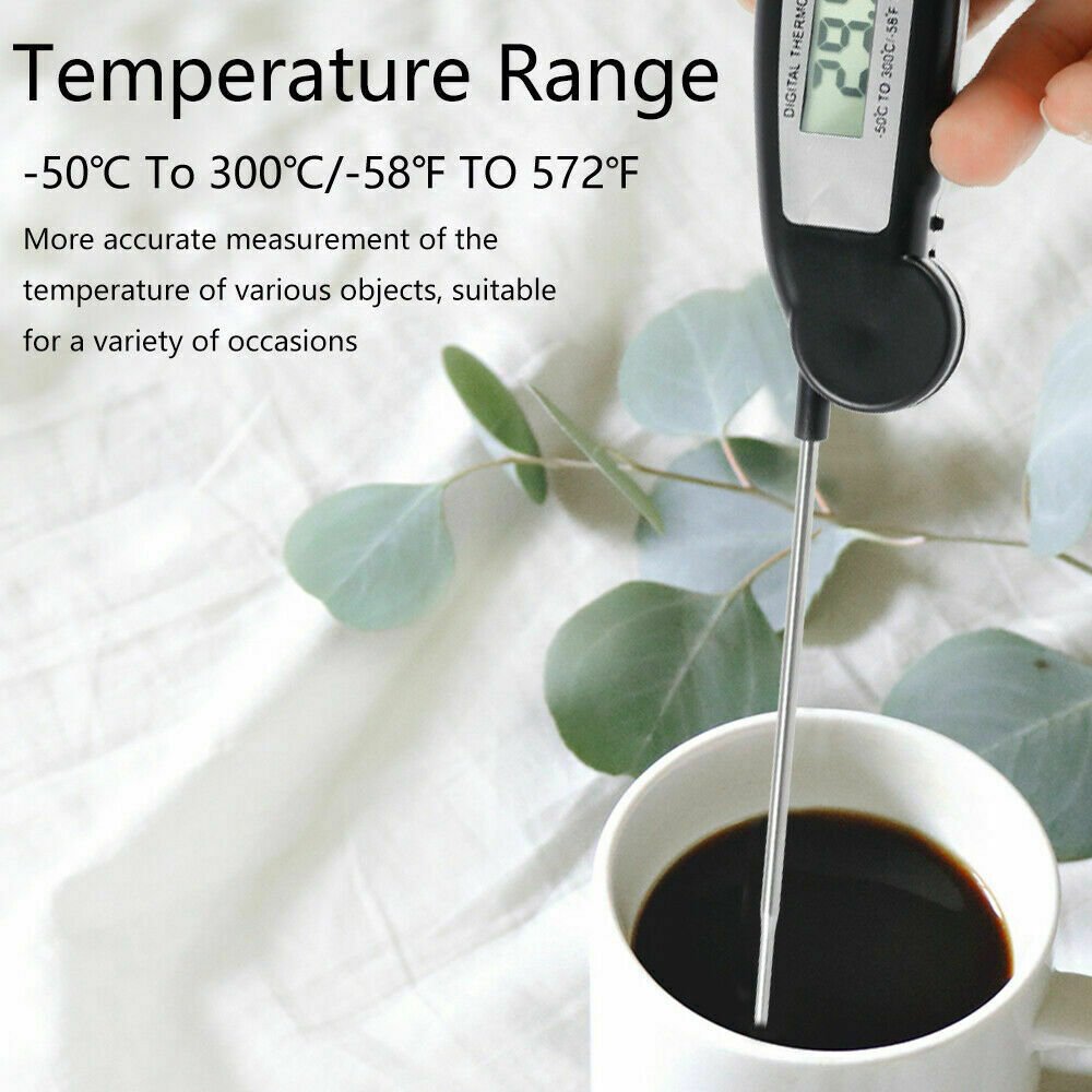 Instant-read Meat Thermometer Digital Electronic Food Temp Kitchen Cooking Grill - InspiredGrabs.com