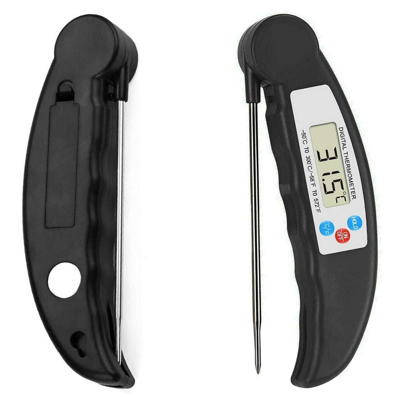 Instant-read Meat Thermometer Digital Electronic Food Temp Kitchen Cooking Grill - InspiredGrabs.com