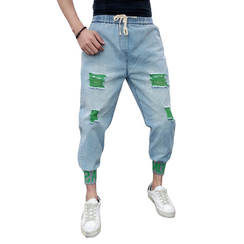 Introducing Cutting-edge Men's Jeans with Fashionable Distressed Details - InspiredGrabs.com