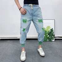 Thumbnail for Introducing Cutting-edge Men's Jeans with Fashionable Distressed Details - InspiredGrabs.com