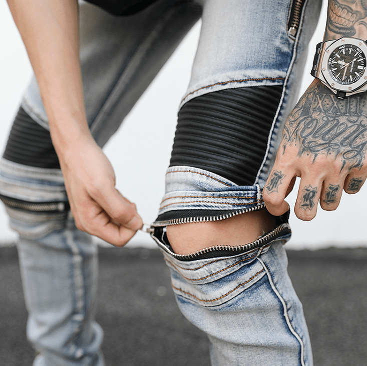 Introducing our new Zippered Biker Denim – a perfect fusion of style and comfort. - InspiredGrabs.com