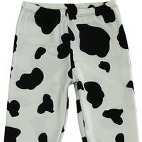 Thumbnail for Introducing our sleek and stylish Cow Black Spot Tight Leggings - InspiredGrabs.com