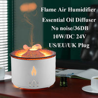 Thumbnail for 2022 New Creative Ultrasonic Essential Oil Humidifier Volcano Aromatherapy Machine Spray Jellyfish Air Flame Humidifier Diffuser - InspiredGrabs.com